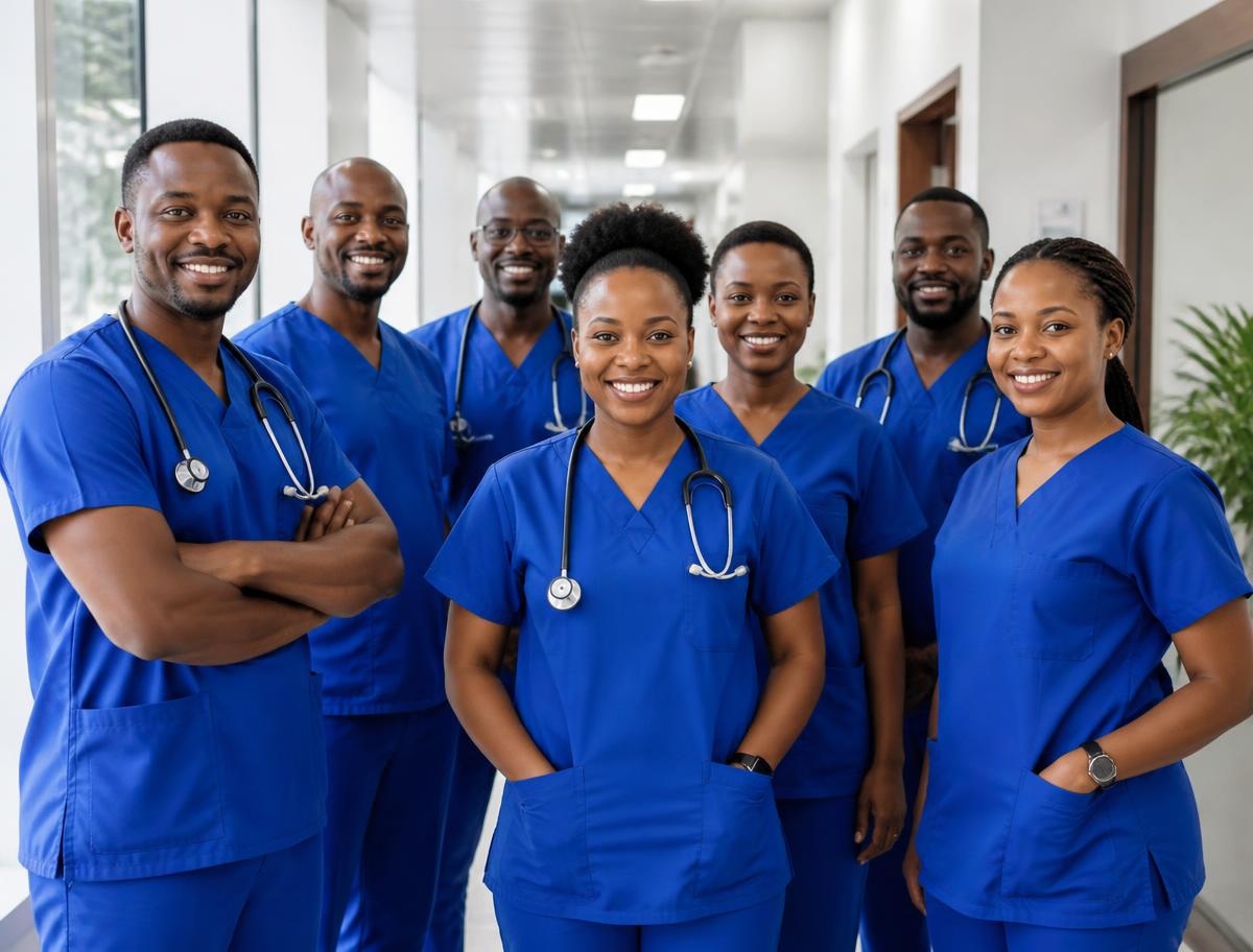 Medical team at Amazing Grace Medical Clinic in Kampala
